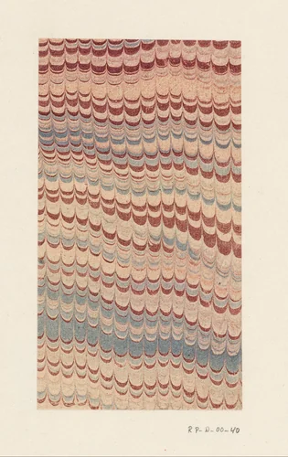 Kammarmer in rood, geel en blauw by anonymous, other, 1700-1850