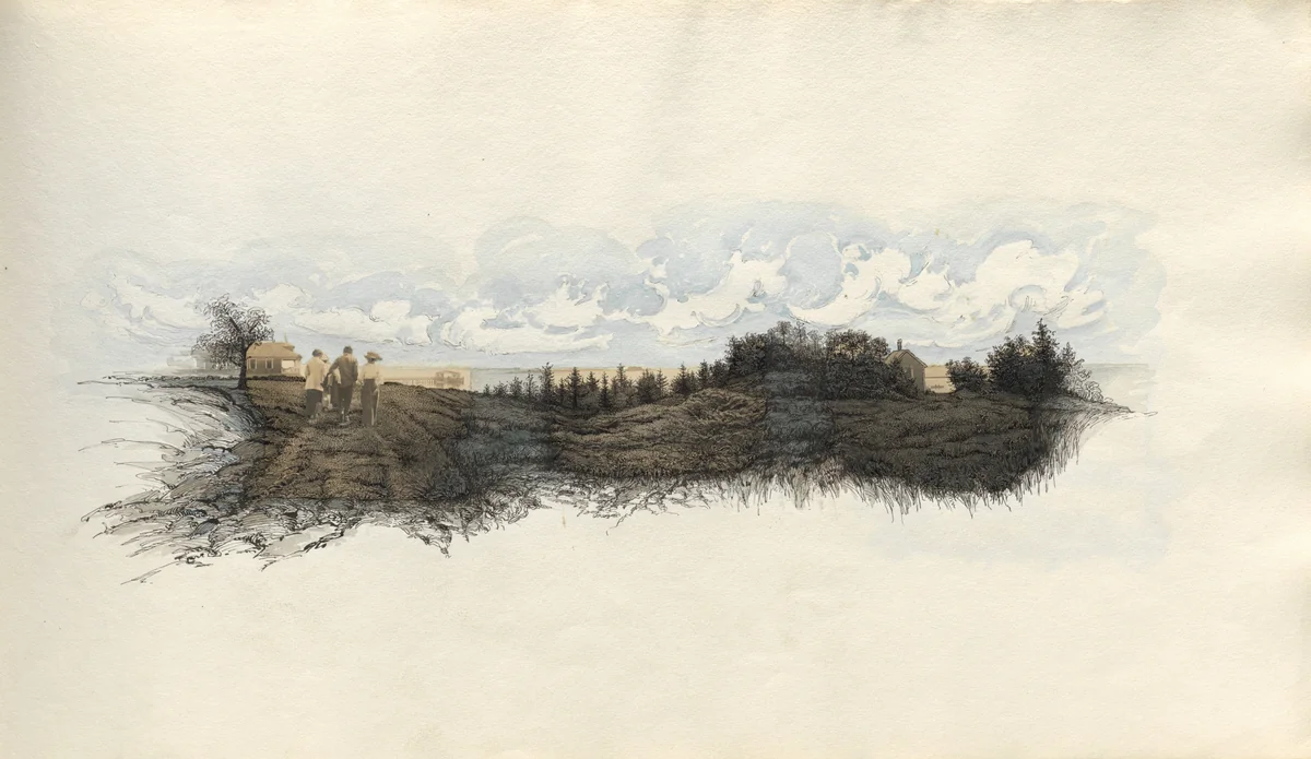 Untitled (page from album titled "July 1913") by Charles Norman Sladen, photograph, 1913