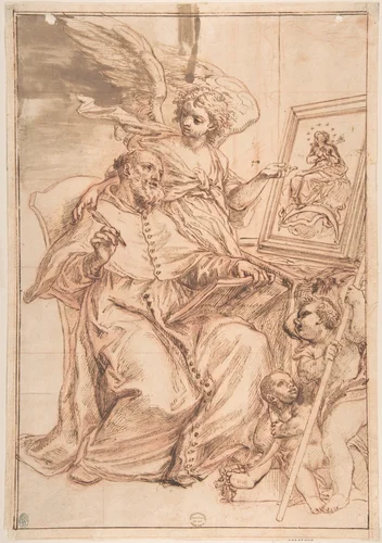 Saint Francis de Sales (canonized 1665) by anonymous, drawing, 1600-1700