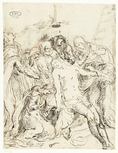 Bewening van Christus by Jacques de Gheyn, drawing, 1620-1625
