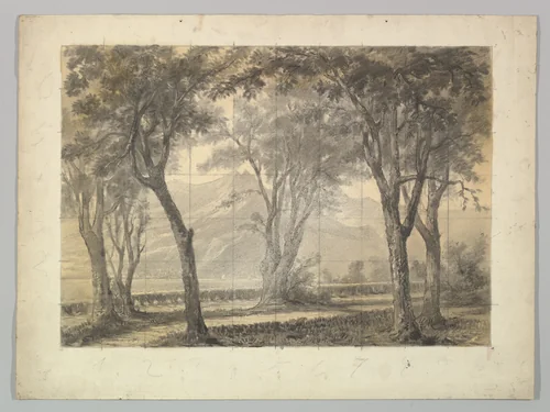 Design for a Stage Set by Eugène Cicéri, drawing, 1830-1890