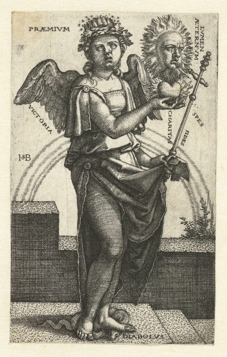 Allegorie op het Christendom by Unknown, print, 1510-1550