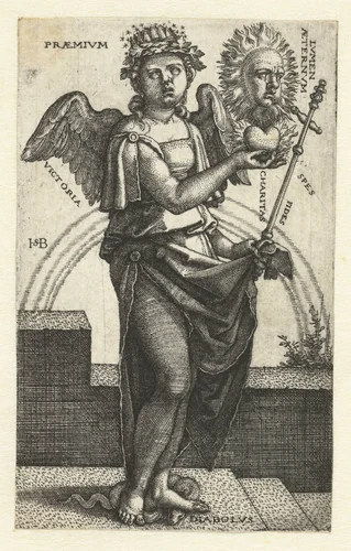 Allegorie op het Christendom by Unknown, print, 1510-1550