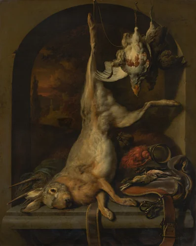 Dead Hare by Jan Weenix, painting, 1689
