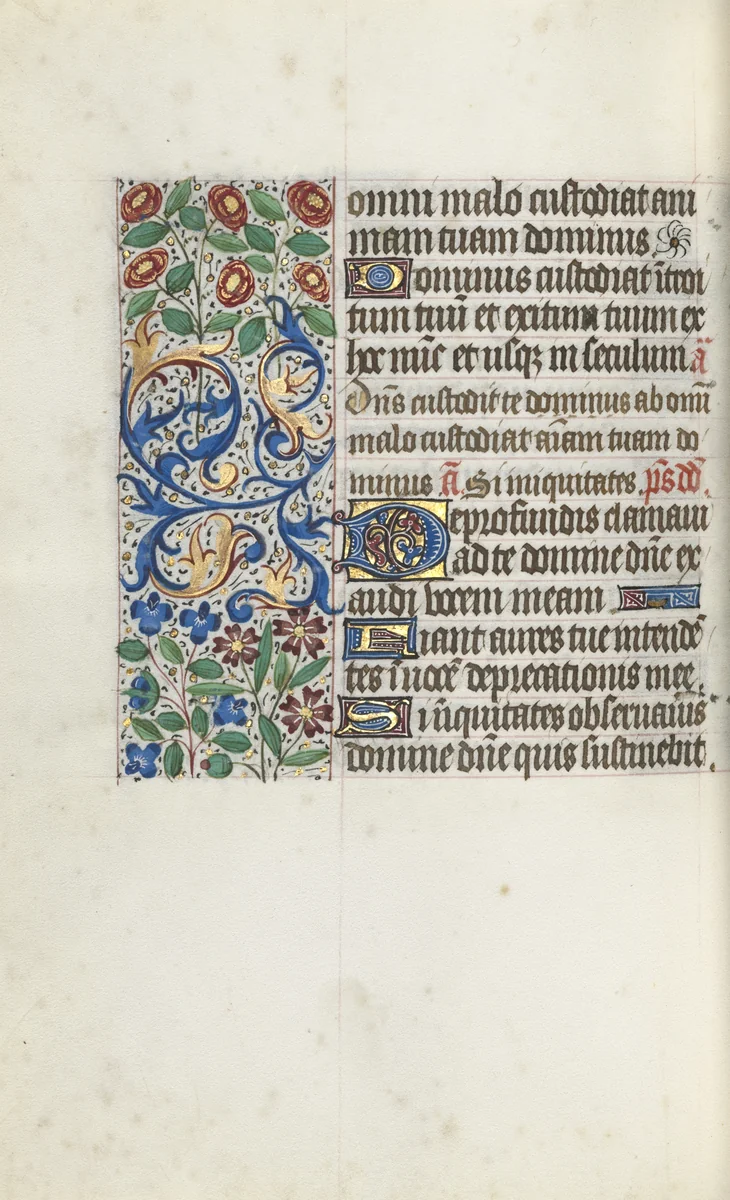 Book of Hours (Use of Rouen): fol. 105v by Master of the Geneva Latini, book, 1465-1475