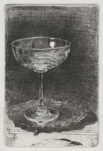 The Wine Glass by James McNeill Whistler, print, 1858