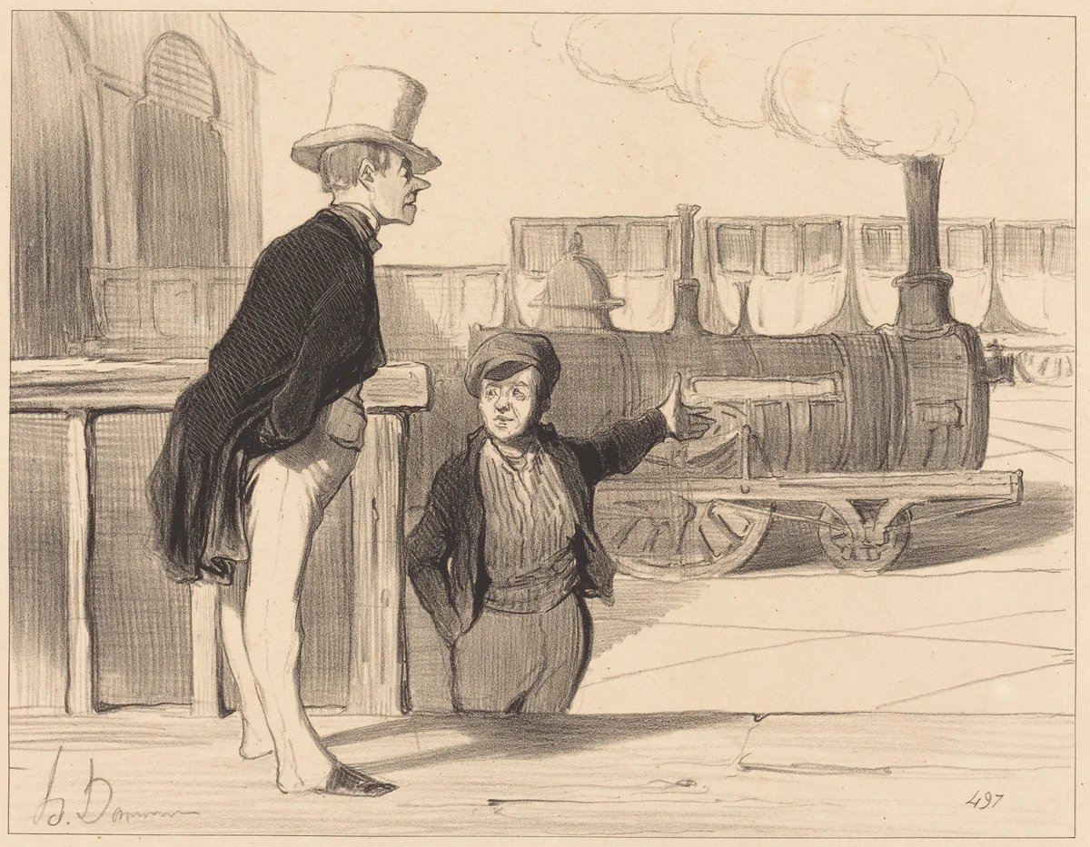 Si ma machine est bonne? je crois bien... by Honoré Daumier, print, 1843