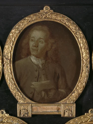 Portrait of Abraham Haen the Younger, Draftsman, Etcher and Poet in Amsterdam by Jan Maurits Quinkhard, painting, 1732-1771