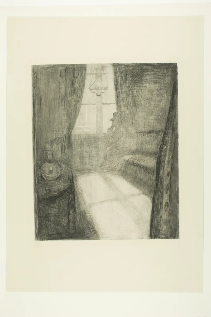 Moonlight. Night in St Cloud by Edvard Munch, print, 1895