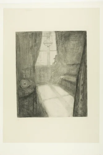 Moonlight. Night in St Cloud by Edvard Munch, print, 1895