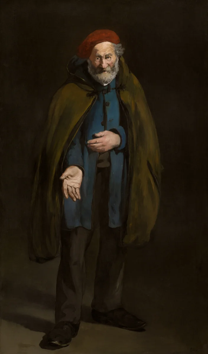 Beggar with a Duffle Coat (Philosopher) by Édouard Manet, painting, 1865-1867