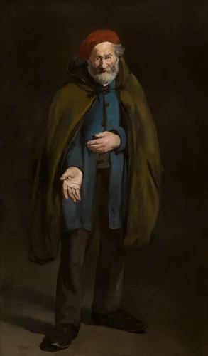 Beggar with a Duffle Coat (Philosopher) by Édouard Manet, painting, 1865-1867
