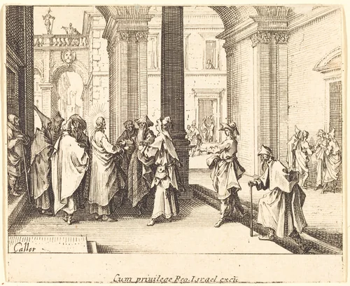 Caesar's Coin by Jacques Callot, print, 1635