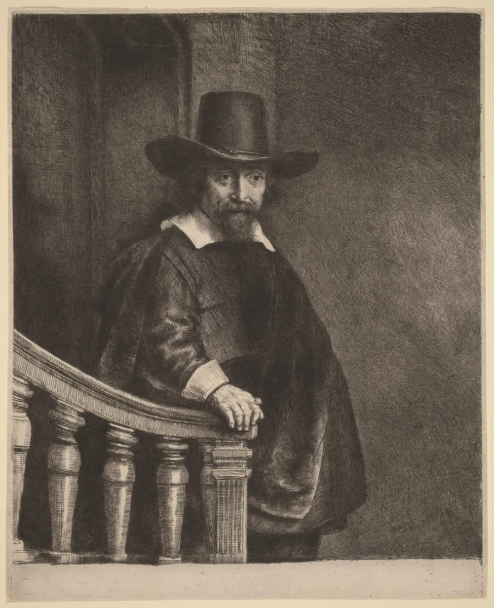 Ephraim Bonus by Rembrandt van Rijn, print, 1647