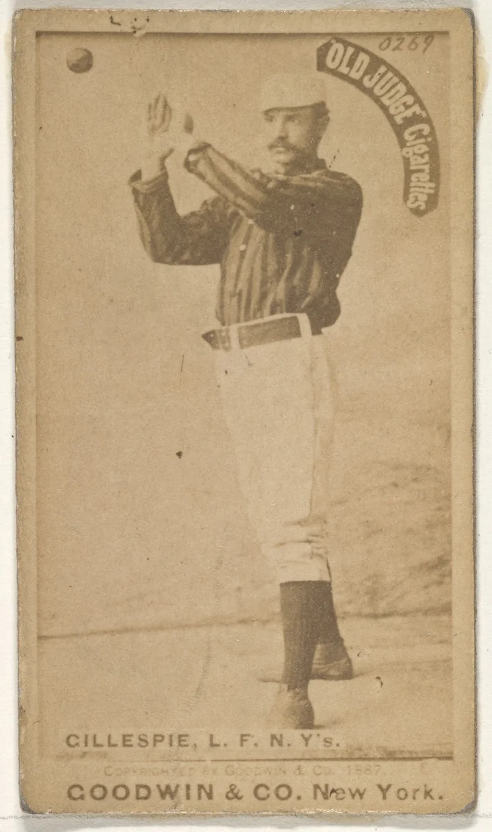 Peter Patrick Gillespie, Left Field, New York, from the Old Judge series (N172) for Old Judge Cigarettes by Goodwin & Company, photograph, 1887