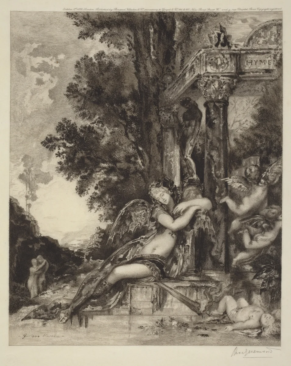 The Goddess Discord [La Discord] by Félix Bracquemond
Gustave Moreau
Boussod et Valadon, print, 1886
