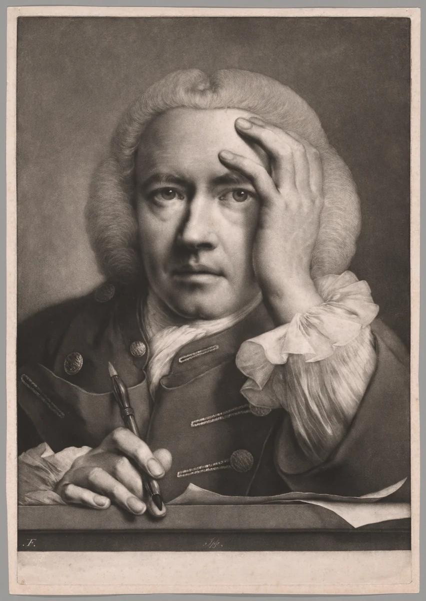 Ipse (Self-Portrait), from Life-Sized Heads by Thomas Frye, print, 1760