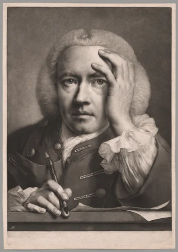 Ipse (Self-Portrait), from Life-Sized Heads by Thomas Frye, print, 1760