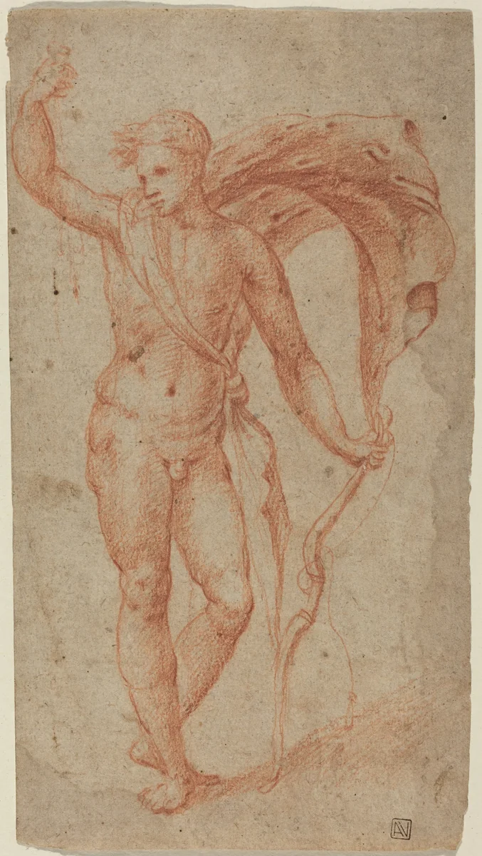 Apollo by None, drawing, 1510-1540