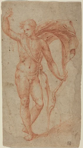 Apollo by None, drawing, 1510-1540