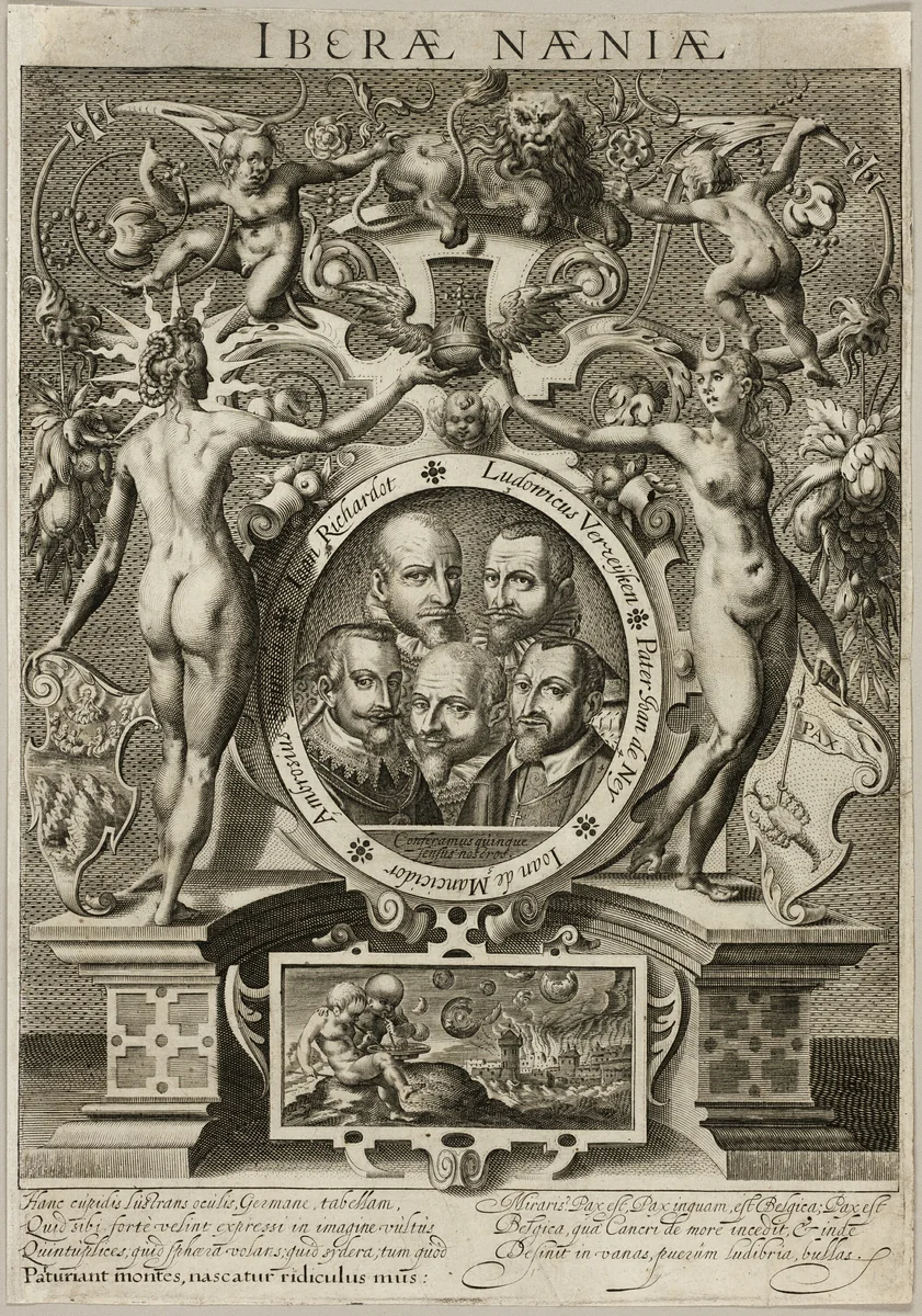 Allegory on the Futility of Peace Talks with Spain by Unknown Artist, print, 1608