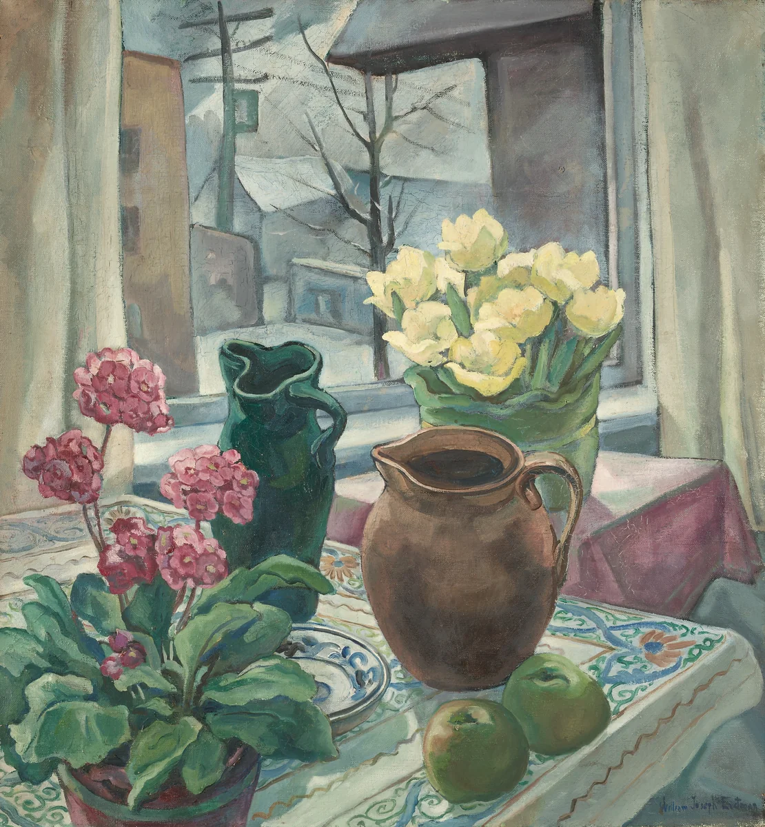 The Studio Table by William Joseph Eastman, painting, 1926