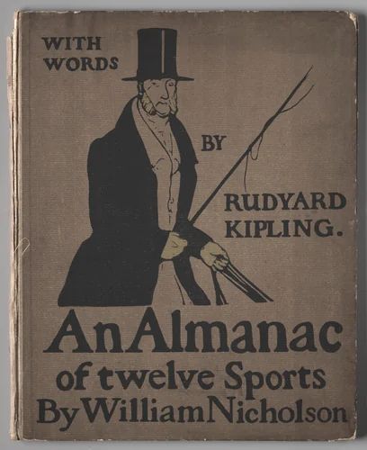 "An Almanac of Twelve Sports:" Cover by William Nicholson, print, 1897