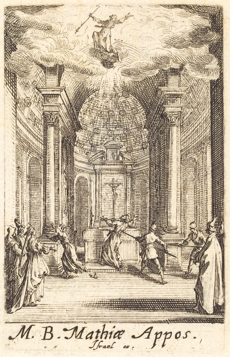 The Martyrdom of Saint Matthias by Jacques Callot, print, 1634-1635