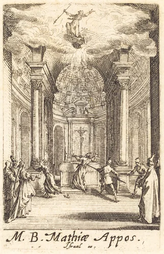 The Martyrdom of Saint Matthias by Jacques Callot, print, 1634-1635
