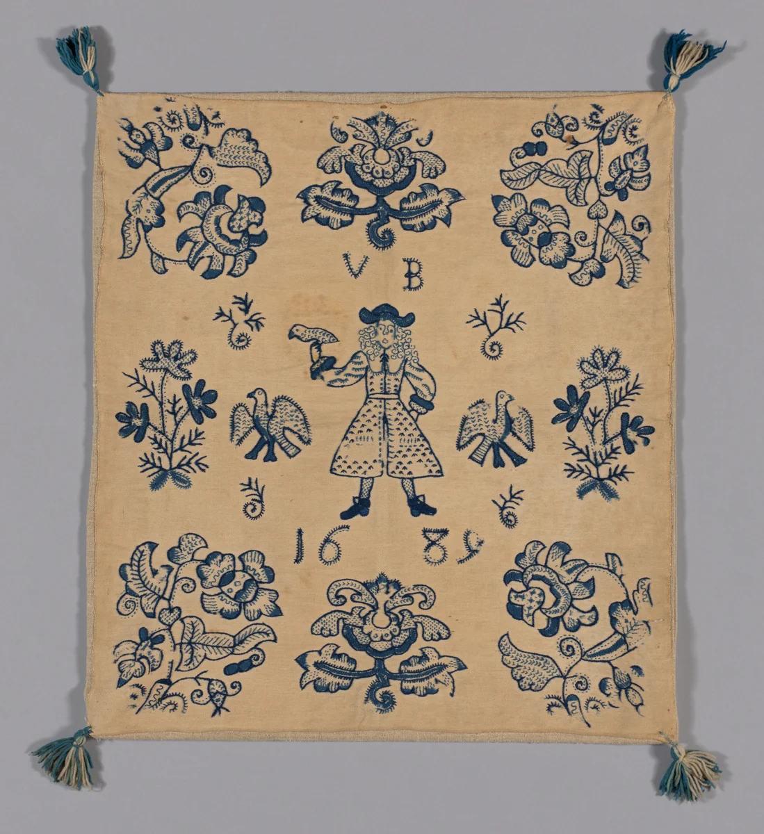 Cushion Cover by England, textile, 1689
