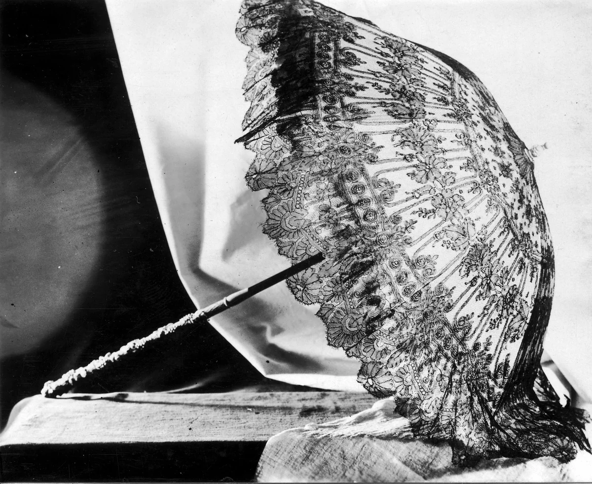 Parasol by France, textile, 1865-1875