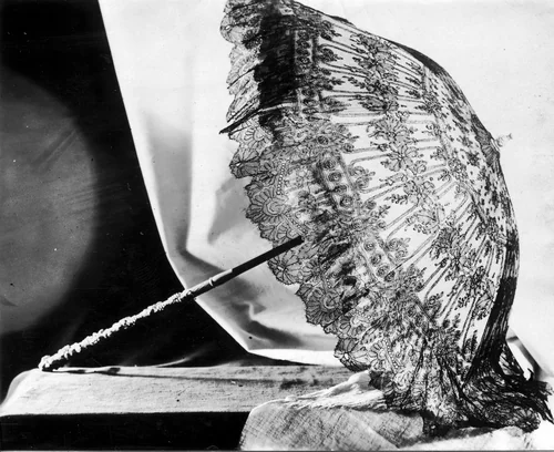 Parasol by France, textile, 1865-1875