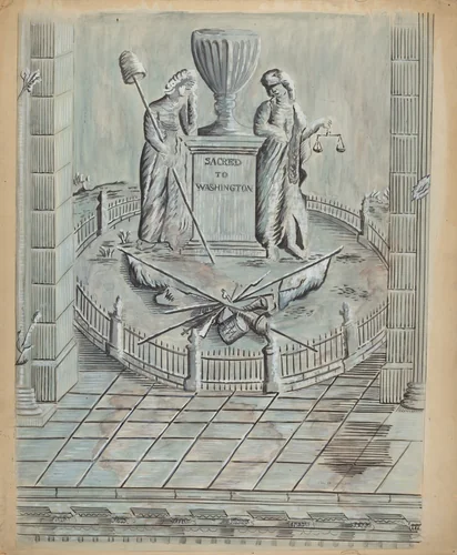 Wall Paper (Fragment) by Charles Bowman, index of american design, 1939