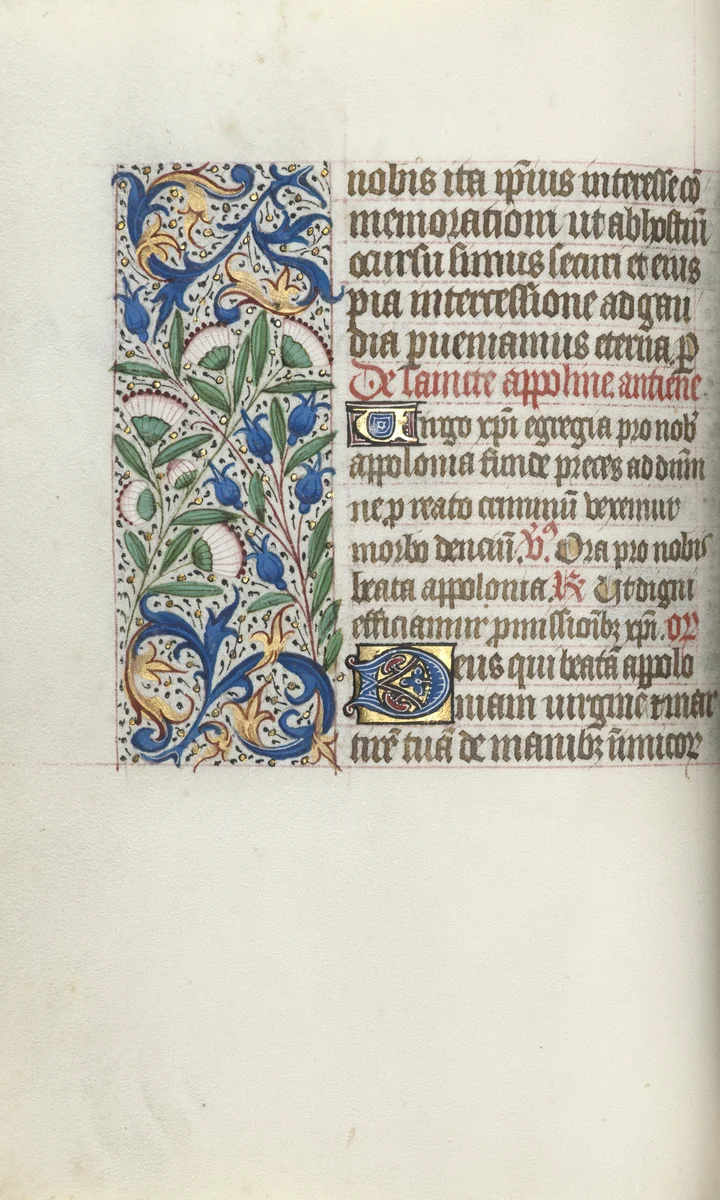 Book of Hours (Use of Rouen): fol. 54v by Master of the Geneva Latini, book, 1465-1475