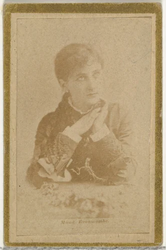 Maud Branscombe, from the Actresses and Celebrities series (N60, Type 2) promoting Little Beauties Cigarettes for Allen & Ginter brand tobacco products by Allen & Ginter, photograph, 1887