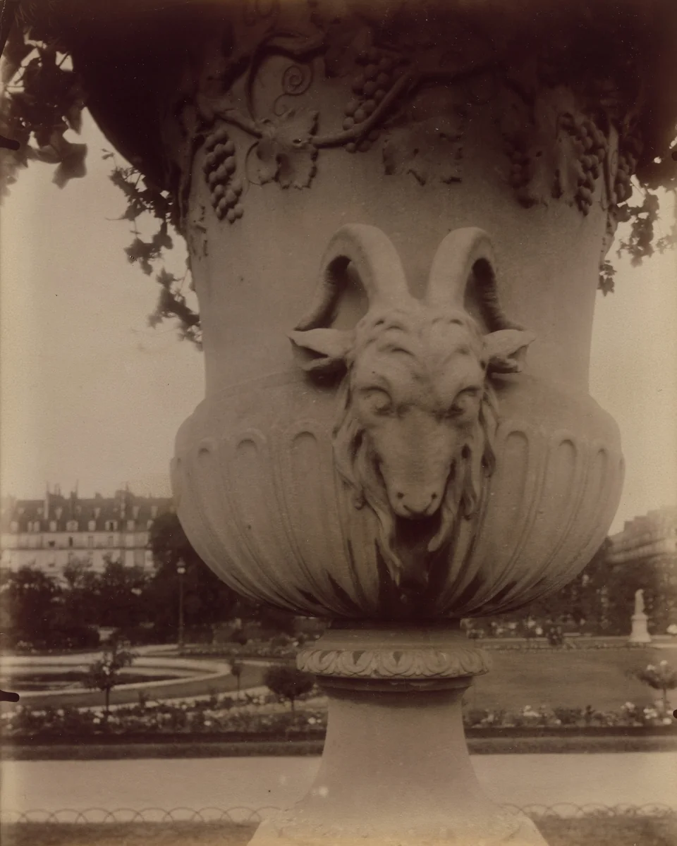 Tuileries (Vase) by Eugène Atget, photograph, 1912
