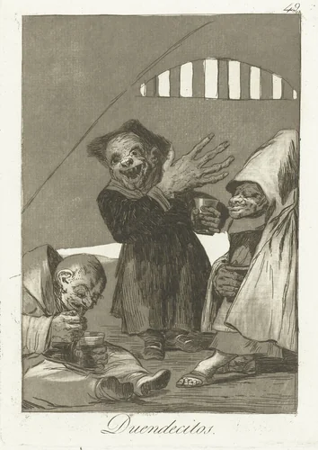 Kobolds by Francisco de Goya, print, 1797-1799