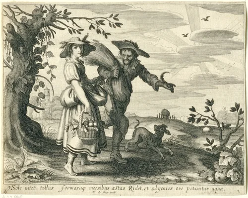 Zomer by Daniël van den Bremden, print, 1625-1630