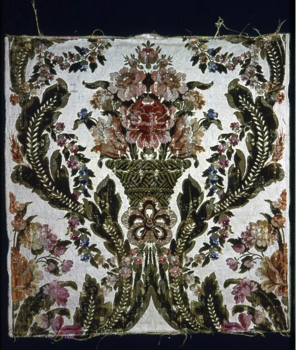 Panel by France or Italy, textile, 1850-1900