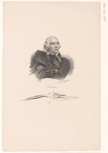 Portret van Jean-Charles Pichegru by anonymous, print, 1818-1842