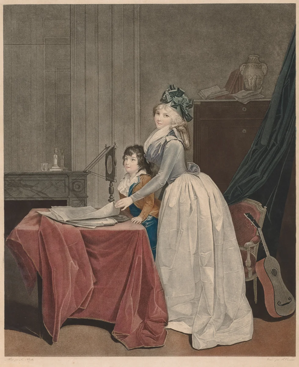 The Optical Viewer by Frédéric Cazenave, print, 1789-1799