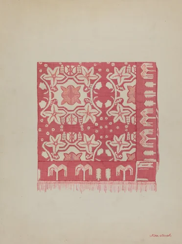 Coverlet by Rex F. Bush, index of american design, 1936
