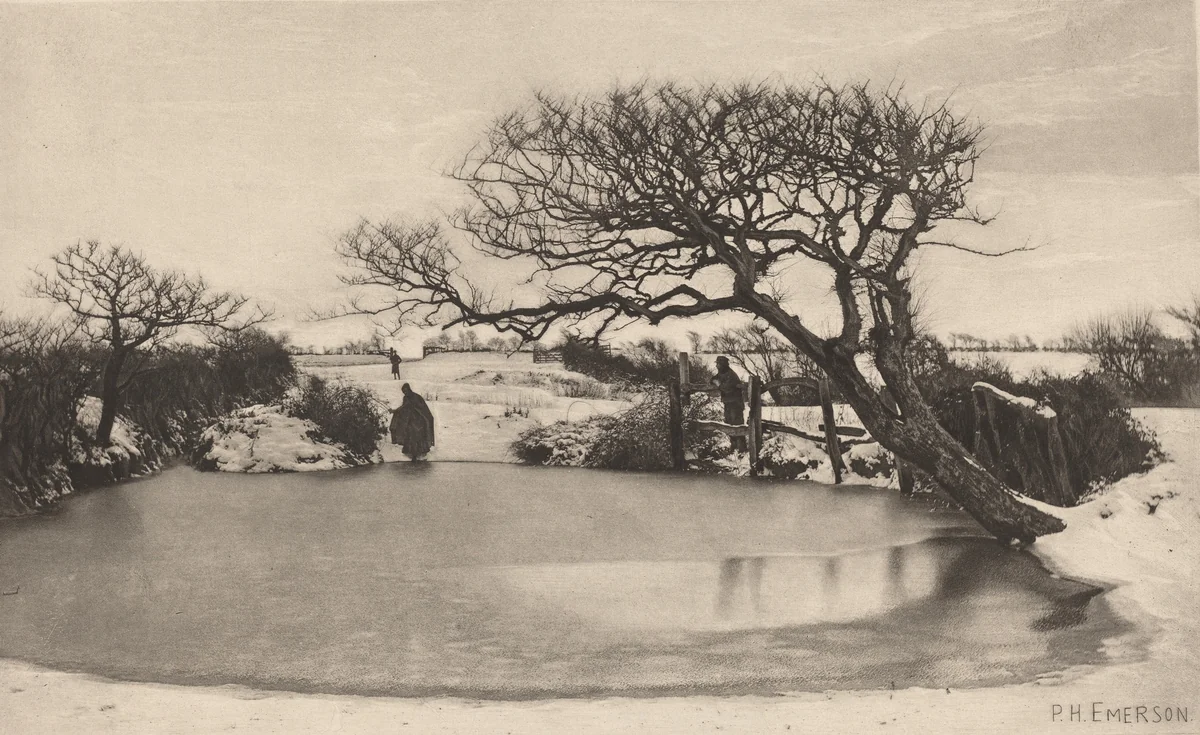A Winter's Morning by Peter Henry Emerson, photograph, 1887