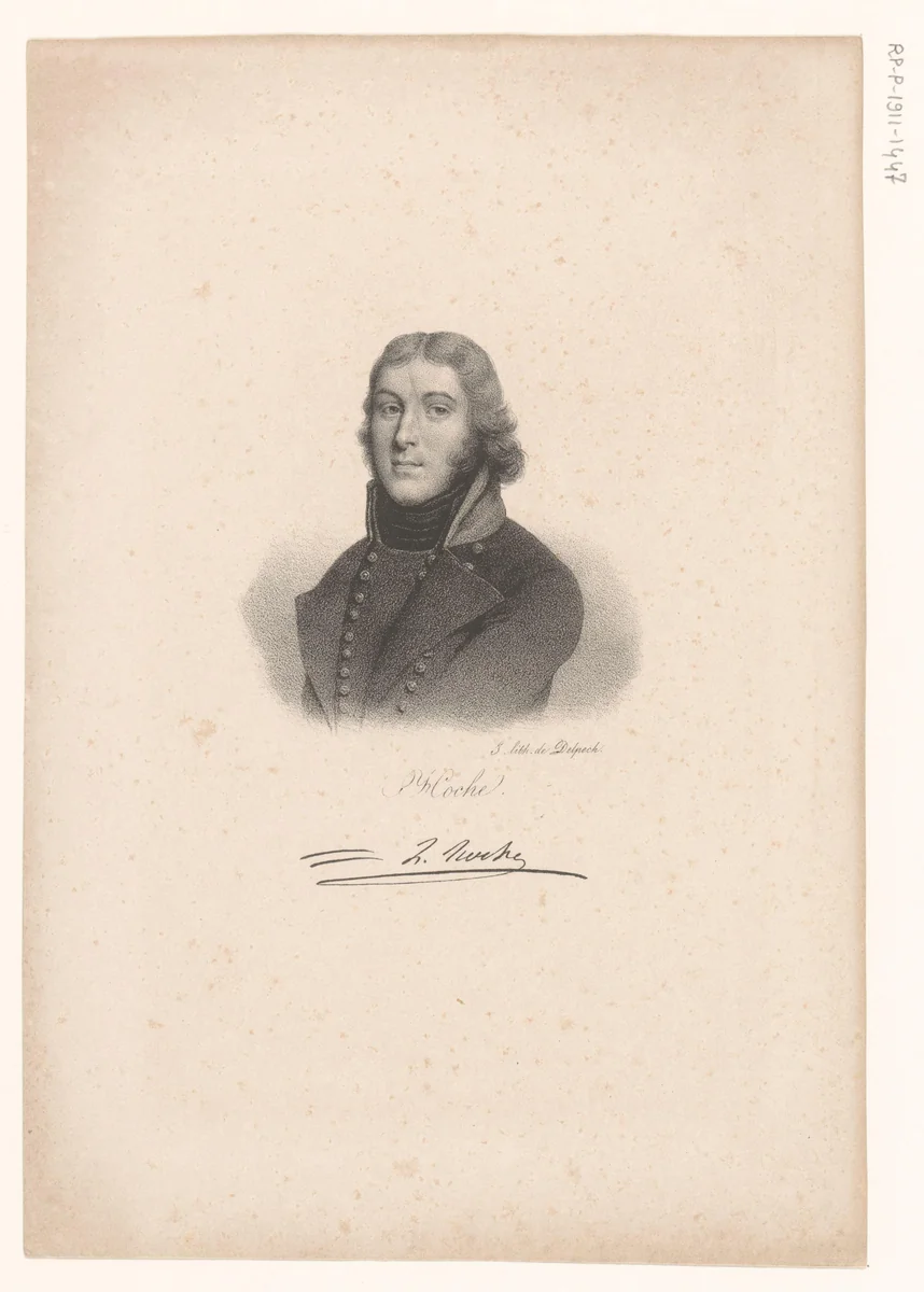 Portret van Lazare Hoche by anonymous, print, 1818-1842