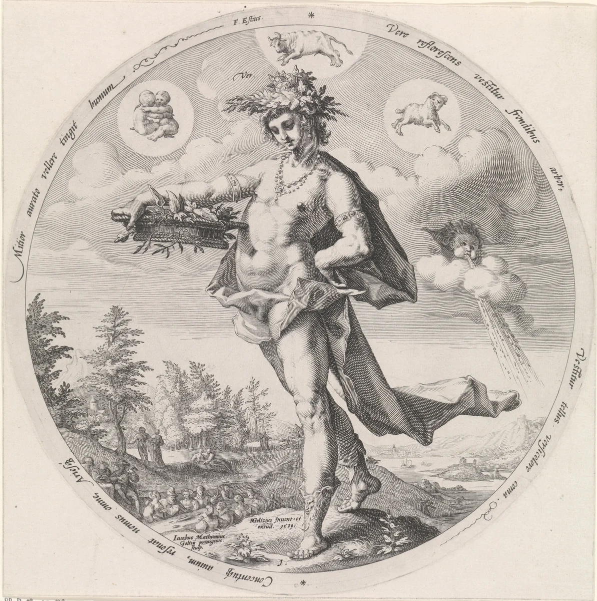 Lente (Ver) by Unknown, print, 1589