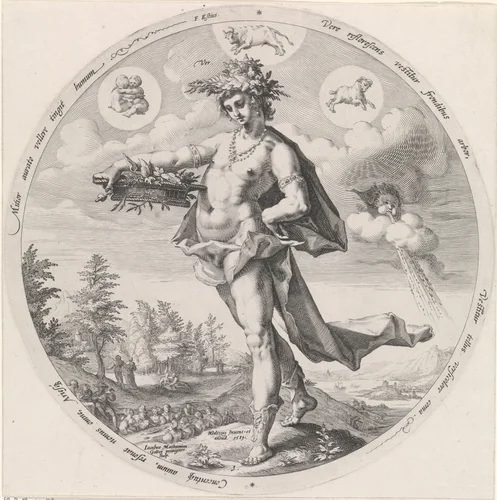 Lente (Ver) by Unknown, print, 1589