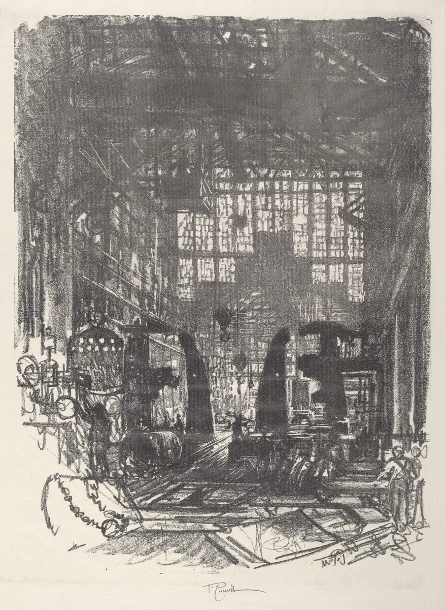 The Riveters by Joseph Pennell, print, 1917