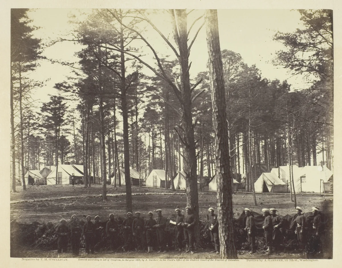 Head-Quarters Army of the Potomac by Timothy O'Sullivan, photograph, 1864