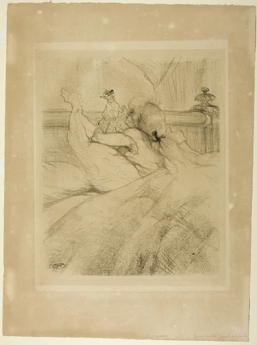 In Bed by Henri de Toulouse-Lautrec, print, 1898