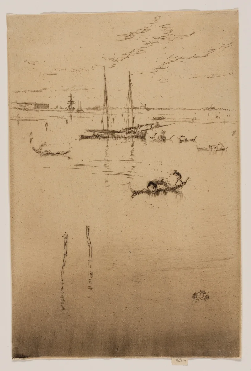 The Little Lagoon by James McNeill Whistler, print, 1879-1880